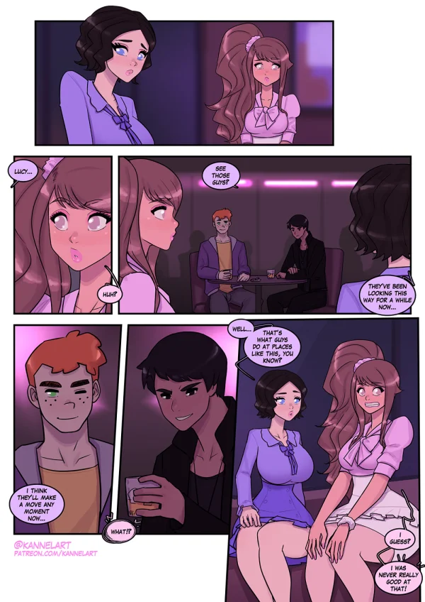 Comic: a job contract turns a guy into a cute office girl with a feminine ass and a new wardrobe.